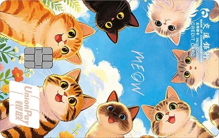 交通银行猫咪主题卡面
